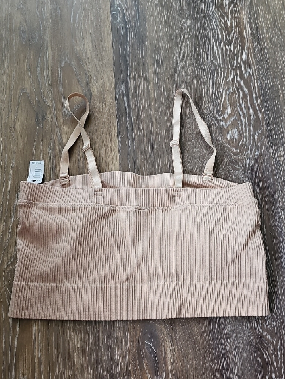 torrid Ribbed Beige Bandeau Bralette - Picture 3 of 5